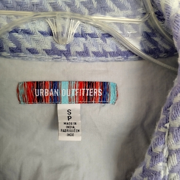 Urban Oufitters Mens Purple Exploded Twill Long Sleeve Button-Down Shirt Size S - Picture 5 of 7